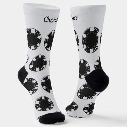 Socks Poker Chip Design Sokken (Gebogen)