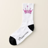 Socks - Princess Pink Crown Sokken (Links - buitenkant)