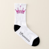 Socks - Princess Pink Crown Sokken (Rechts - buiten)