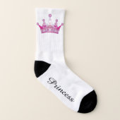 Socks - Princess Pink Crown Sokken (Links binnenkant)