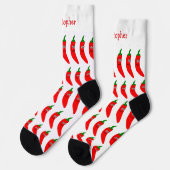 Socks Red Chili Pepper Design Sokken (Links)