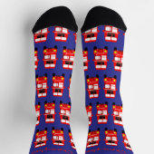Socks Red Double Decker Design Sokken (Top)
