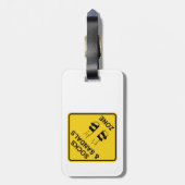 Socks & Sandals Zone Bagagelabel (Achterkant verticaal)