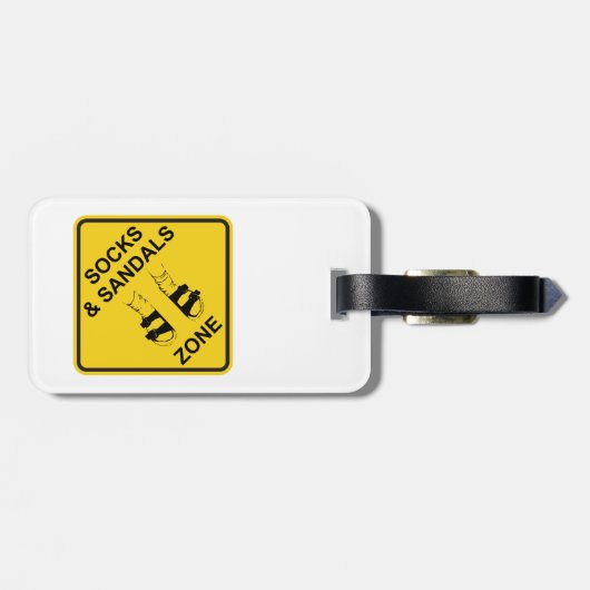 Socks & Sandals Zone Bagagelabel (Achterkant horizontaal)