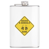 Socks & Sandals Zone Heupfles (Voorkant)