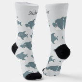 Socks Shark Design Sokken (Gebogen)