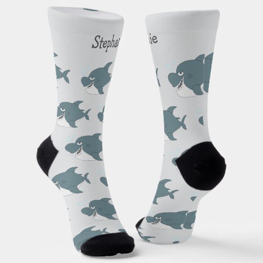 Socks Shark Design Sokken (Gebogen)