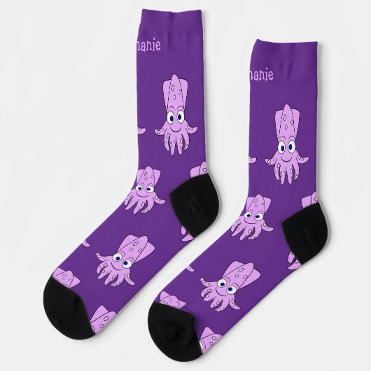 Socks Squid Design Sokken (Links)