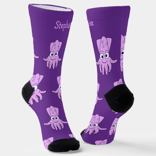Socks Squid Design Sokken (Gebogen)