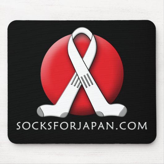 Socks voor Japan Mousepad Muismat (Voorkant)