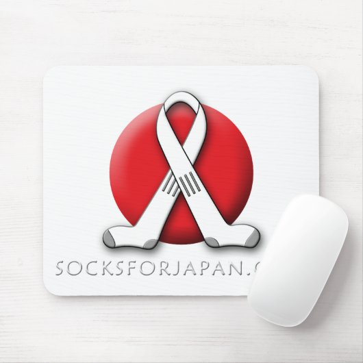 Socks voor Japan Mousepad Muismat (Met muis)