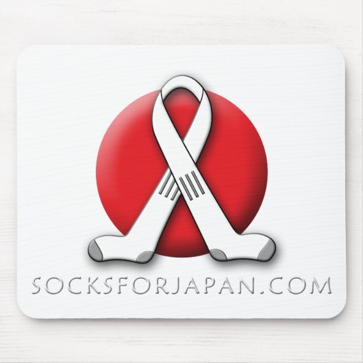 Socks voor Japan Mousepad Muismat (Voorkant)