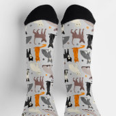 Socks voor katten- en schilderafdrukken sokken (Top)