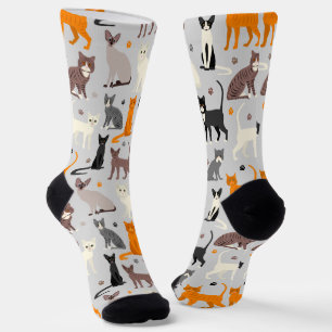 Socks voor katten- en schilderafdrukken sokken