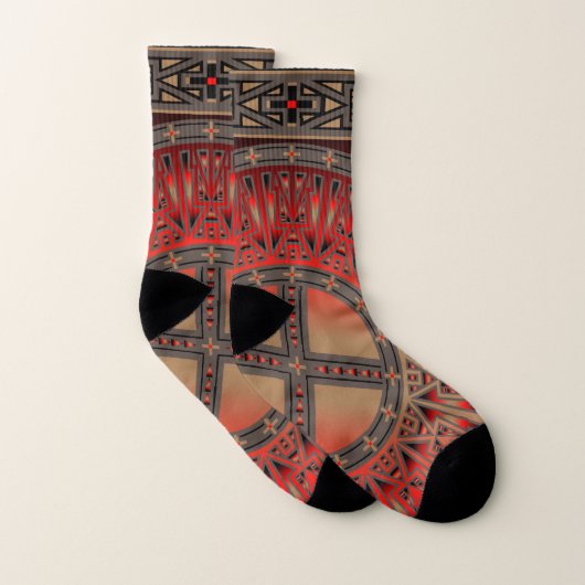 Socks voor mannen en vrouwen (ancestors Red) Sokken (Paar)