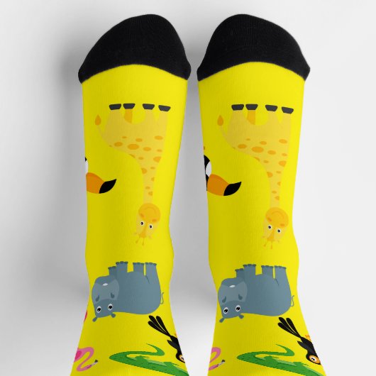 Socks with cartoon African animals Sokken (Top)