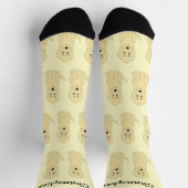 Socks Yellow Goldendoodle Design Sokken (Top)