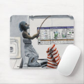 SOCRAK-crimineel Vist misdaad Fantasy Art Mousepad Muismat (Met muis)