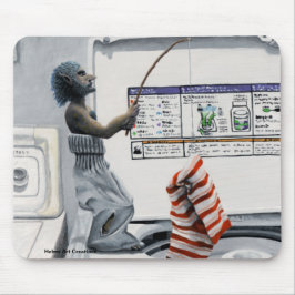 SOCRAK-crimineel Vist misdaad Fantasy Art Mousepad Muismat