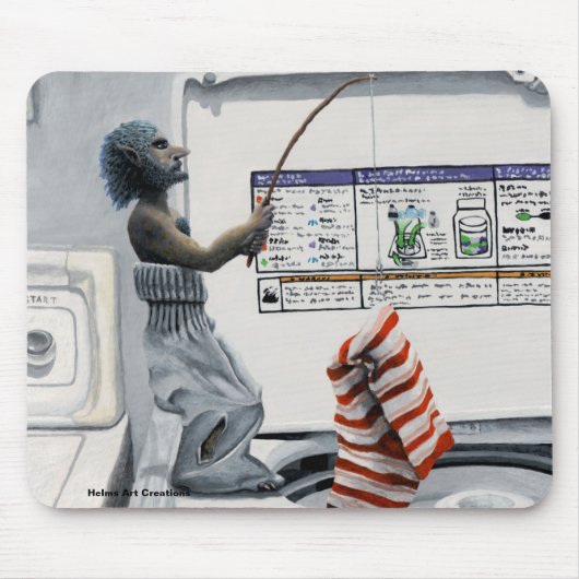 SOCRAK-crimineel Vist misdaad Fantasy Art Mousepad Muismat (Voorkant)