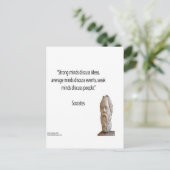 Socrates & Bekende "Gedachten" Citaat Briefkaart (Staand voorkant)
