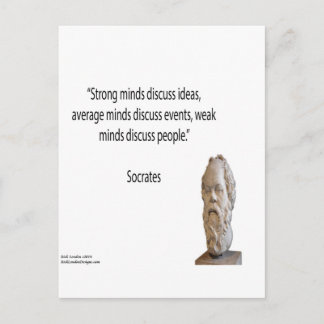 Socrates & Bekende "Gedachten" Citaat Briefkaart