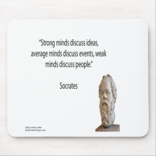 Socrates & Bekende "Gedachten" Citaat Muismat