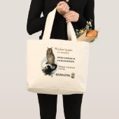 SOCRATES beroemd citaat - Het Wisdom begint met ve Grote Tote Bag (Voorkant (product))