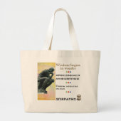 SOCRATES beroemd citaat - Het Wisdom begint met ve Grote Tote Bag (Voorkant)