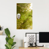 SOCRATES beroemd citaat - Ik kan het niet onderwij Poster (Thuiskantoor)
