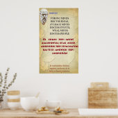 SOCRATES beroemd citaat - Sterke geesten Poster (Keuken)