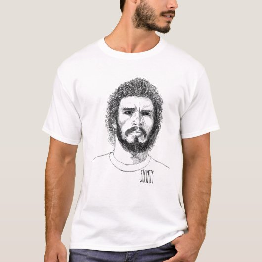 Socrates, Braziliaanse voetballer T-shirt (Voorkant)