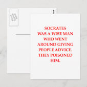 socrates briefkaart (Voorkant / Achterkant)