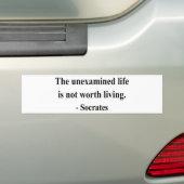 Socrates Citaat 2a Bumpersticker (Op auto)