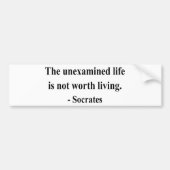 Socrates Citaat 2a Bumpersticker (Voorkant)