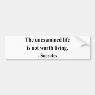 Socrates Citaat 2a Bumpersticker