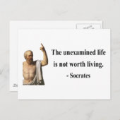 Socrates Citaat 2b Briefkaart (Voorkant / Achterkant)