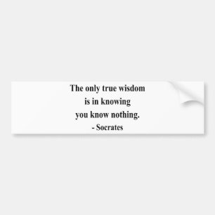 Socrates Citaat 3a Bumpersticker
