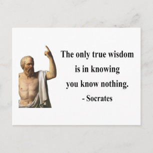 Socrates Citaat 3b Briefkaart
