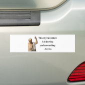 Socrates Citaat 3b Bumpersticker (Op auto)