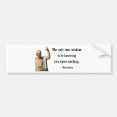Socrates Citaat 3b Bumpersticker (Voorkant)