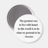 Socrates Citaat 4a Magneet (Voorkant / Achterkant)