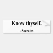 Socrates Citaat 5a Bumpersticker (Voorkant)