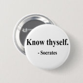 Socrates Citaat 5a Ronde Button 5,7 Cm (Voorkant /achterkant)