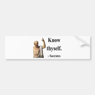 Socrates Citaat 5b Bumpersticker