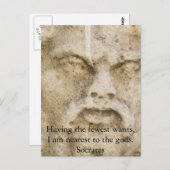 SOCRATES-CITAAT BRIEFKAART (Voorkant / Achterkant)