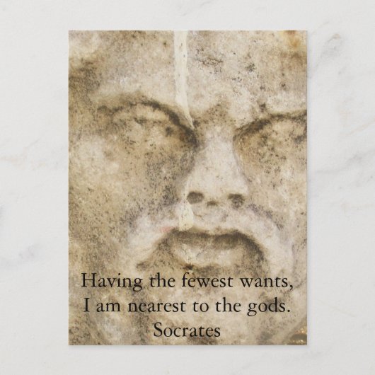 SOCRATES-CITAAT BRIEFKAART (Voorkant)