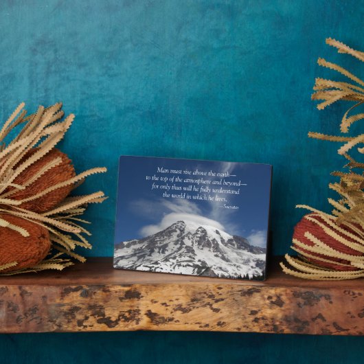 Socrates Citaat zet Rainier op Fotoplaat (Zijkant)