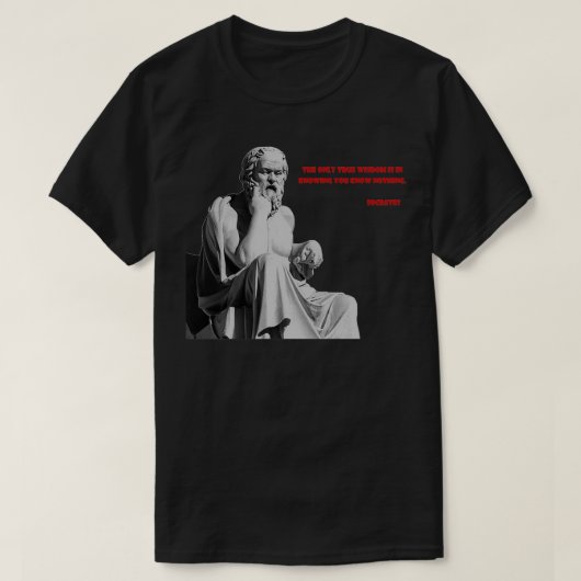Socrates citeert Klassieke TShirt (Design voorkant)