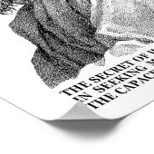 Socrates citeert over Geluk Poster (Hoek)